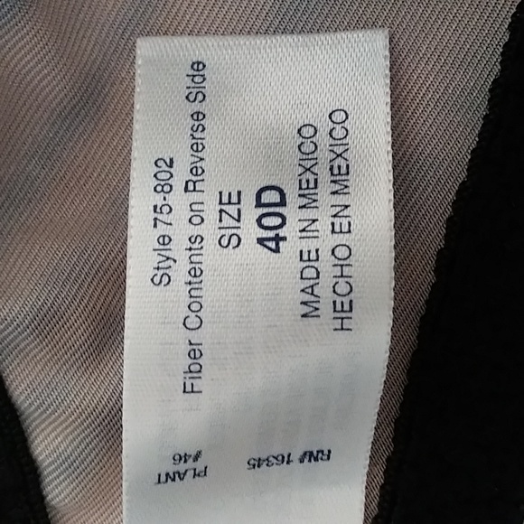 Bra Underwire Full Coverage Size 40D Animal Print Black - Picture 8 of 9